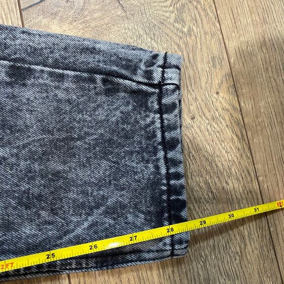 One Teaspoon Awesome Baggies Jeans Charcoal Acid Wash Distressed 27 - Picture 10 of 10